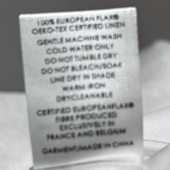 Sancia Revolve dress XS linen white Arcais Apron minimalist old money retro - Picture 11 of 12